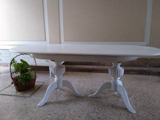 Juego de comedor totalmente renovado,mesa estilo ingles, ANADECO - Decoradora y Diseñadora de Interiores - La Plata ANADECO - Decoradora y Diseñadora de Interiores - La Plata Klasik Yemek Odası Masif Ahşap Rengarenk