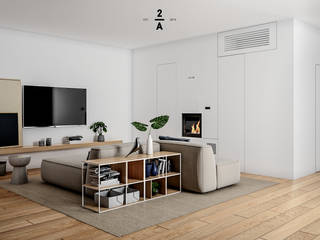 Casa G|C, 2A|architetti 2A|architetti Soggiorno minimalista