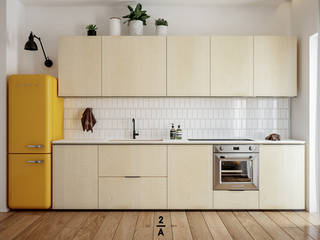 Casa S|S, 2A|architetti 2A|architetti Cucina in stile scandinavo