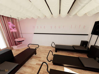 Diseño de interiores centro de pilates the class, Ideaszfab Ideaszfab 商业空间