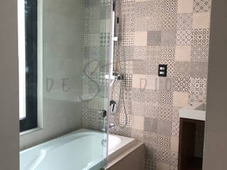 Baño Proyecto San Ángel, deSTudio deSTudio Modern Bathroom Concrete Grey