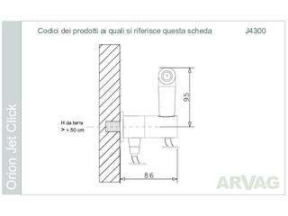 Idroscopino modello Orion , ARVAG SRL ARVAG SRL Modern bathroom Copper/Bronze/Brass