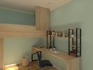 Çocuk Odası Tasarımı, Yeşil Aks Mimarlık Yeşil Aks Mimarlık ห้องนอนเด็ก ไม้ Wood effect