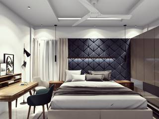 BS Reddy Residence , Interio Rabbit Interio Rabbit Modern style bedroom Plywood