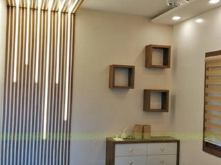 DUPLEX VILLA INTERIORS , 360 Degree Interior 360 Degree Interior Modern living room Wood Wood effect