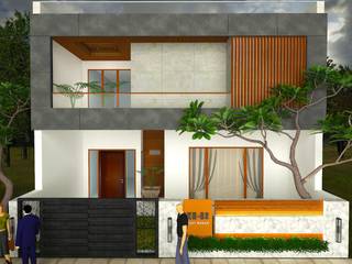 Residence- Mr. Harpreet Singh Studio Ezube Modern houses