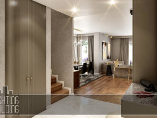 ' Kemerburgaz Evi ' Mimari Tasarım&Dekorasyon ve Uygulama Projesi , Lighting&Building Lighting&Building Giardino interno