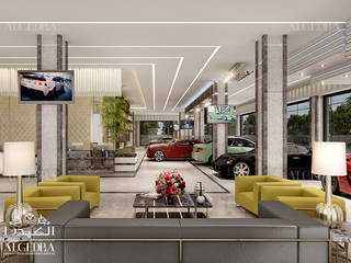 تصميم معرض السيارات في دبي , Algedra Interior Design Algedra Interior Design مساحات تجارية