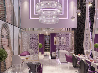 Ladies beauty salon design in Abu Dhabi, Algedra Interior Design Algedra Interior Design พื้นที่เชิงพาณิชย์