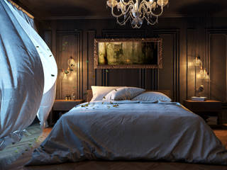 Wind Blow, Render Design Render Design Classic style bedroom Wood Wood effect