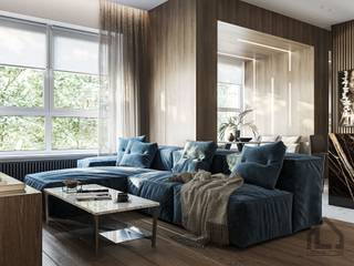 ЖК Сити Парк, L.DesignStudio L.DesignStudio Moderne Wohnzimmer