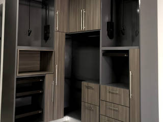 Walk-in Closet, Melissa Furniture Design Melissa Furniture Design Modern dressing room Wood Wood effect