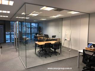 Ofis bölme sistemleri uygulaması, Onur Group Onur Group Commercial spaces Glass