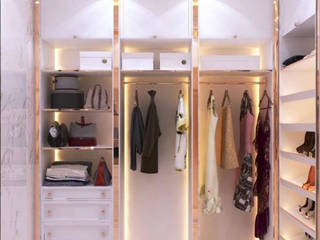 Ulus konut yenileme, Atelye 19 tasarım inş.san.tic.ltd.sti Atelye 19 tasarım inş.san.tic.ltd.sti Modern dressing room