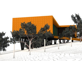 DISEÑO EN VENTA, KIMCHE ARQUITECTOS KIMCHE ARQUITECTOS منزل خشبي خشب Wood effect