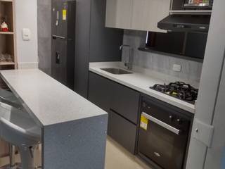 proyecto realizado en ciudad pacifica cali en la unidad acuarela II, Cocinas integrales AC Cocinas integrales AC Minimalist kitchen