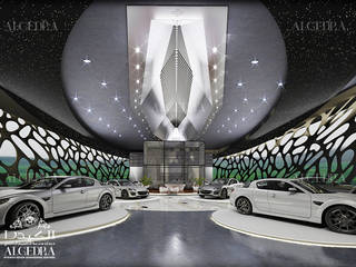 مفهوم التصميم الداخلي لمعرض سيارات راقي, Algedra Interior Design Algedra Interior Design مساحات تجارية