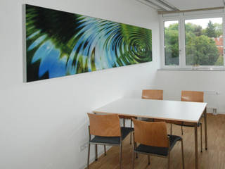 Moderne Wandbilder gegen Schallprobleme bei der Caritas in Mainz, freiraum Akustik freiraum Akustik Commercial spaces