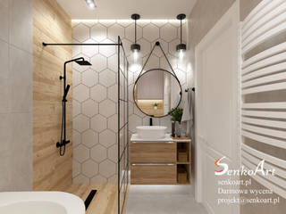 Łazienka w nowoczesnym stylu, Senkoart Design Senkoart Design Nowoczesna łazienka Wielokolorowy