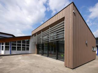 Grundschule | Erweiterung , architekten wendling architekten wendling Commercial spaces Wood Wood effect