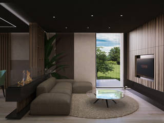 ZebraHome, Renderizzo.it Renderizzo.it Minimalist living room Wood Wood effect
