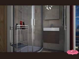 PICCOLO MA COMPLETO: UN NUOVO BAGNO DOVE C'ERA UN RIPOSTIGLIO, TOBEHOME INTERIORS TOBEHOME INTERIORS Modern Bathroom