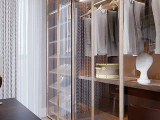 Master Bedroom. , VD_interior design VD_interior design Modern dressing room Glass