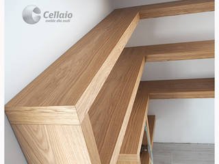 Cellaio - narożne półki z szafką, Cellaio Cellaio Minimalist nursery/kids room Wood Wood effect