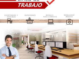 LINEA DE TRABAJO, (SDA ) Soluciones y Diseños Arquitectonicos (SDA ) Soluciones y Diseños Arquitectonicos 商業空間 合板（チップボード）