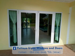 บ้านในสวน (House Project) ติดตั้งกระจก UPVC ทั้งหลัง, โรงงาน พัทยา กระจก ยูพีวีซี Pattaya UPVC Windows & Doors โรงงาน พัทยา กระจก ยูพีวีซี Pattaya UPVC Windows & Doors Front doors Glass