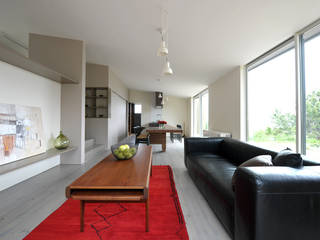 Case Study House #41, NASU CLUB NASU CLUB Eclectic style living room Wood Wood effect