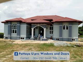บ้านประตู หน้าต่างดัดโค้ง UPVC (Vinyl) Arch Doors and Windows มีคุณภาพสูง, โรงงาน พัทยา กระจก ยูพีวีซี Pattaya UPVC Windows & Doors โรงงาน พัทยา กระจก ยูพีวีซี Pattaya UPVC Windows & Doors ガラスドア ガラス