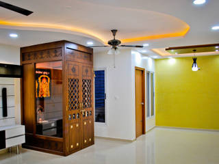 Flat Interiors at Nandi Citadel Bangalore, Space Collage Space Collage Livings de estilo moderno