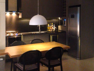 Projeto de Interiores e Reforma de Loft, Progettare Arquitetura Progettare Arquitetura Modern kitchen