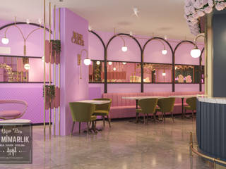 Rose Cakes & Coffee Shop - Proje Tasarım, WorkSpace DESIGN WorkSpace DESIGN Interior garden Metal