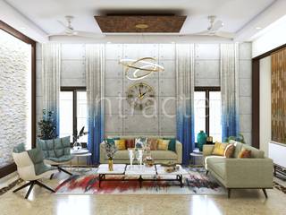 Villa In Adarsh Palm Retreat, Entracte Entracte Asian style living room