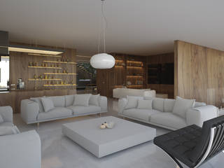 Casa Bosques Cedros, 21arquitectos 21arquitectos Minimalist living room