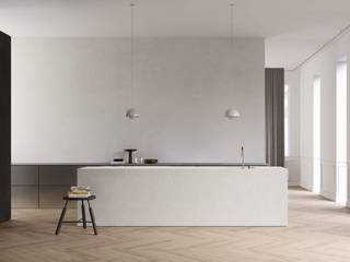 Render y diseño restauración Casa en Bruselas - Visualización 3D, Render4tomorrow Render4tomorrow Kitchen