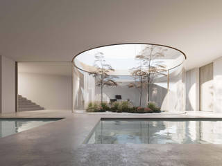 Render 3D piscina interior - Visualización 3D, Render4tomorrow Render4tomorrow Pool