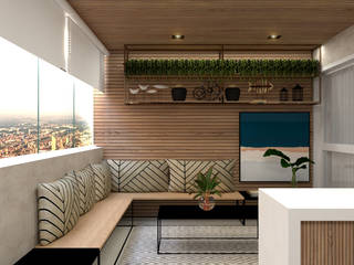 Varanda Gourmet, MP arquitetura e Design MP arquitetura e Design Modern style balcony, porch & terrace