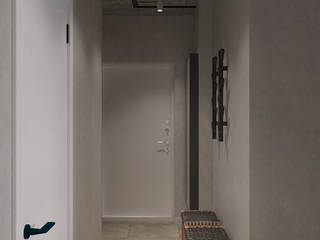 Natural minimalism, Надежда Шульга Надежда Шульга Minimalistyczny korytarz, przedpokój i schody Płytki