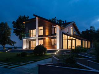 Дом в Нижнем Новгороде, o2designmoscow o2designmoscow Casas de estilo minimalista