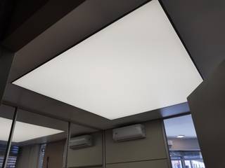 Cielo raso Translúcido - Terminación Retroiluminada - Iluminación Back-light, Di-Mitrio Decor Di-Mitrio Decor Modern Study Room and Home Office