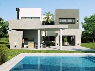 Casa 700, LR arquitectura LR arquitectura балконы Бетон