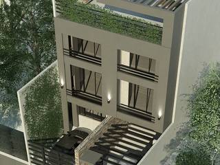 Fournier, LR arquitectura LR arquitectura منزل عائلي كبير أسمنت