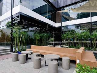 Thiết Kế Quán Cafe Sân Vườn Desworking, SGL LANDSCAPE ARCHITECTURE CO.,LTD SGL LANDSCAPE ARCHITECTURE CO.,LTD Espacios comerciales