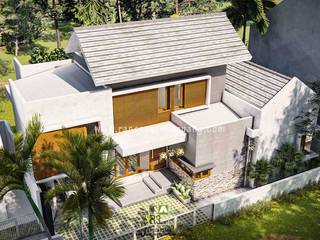 Wempy’s Split Level House - Bantul, Yogyakarta, Rancang Reka Ruang Rancang Reka Ruang 일세대용 주택 콘크리트