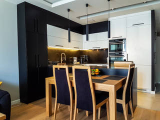 black&white, formanufaktura formanufaktura Modern style kitchen