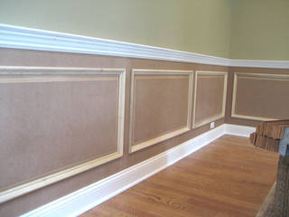 Bungalow Home Wainscoting Design KL Selangor, WoodMalaysia WoodMalaysia Modern walls & floors Wood Wood effect