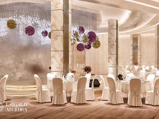 Luxury hotel ballroom design in Oman, Algedra Interior Design Algedra Interior Design Espacios comerciales